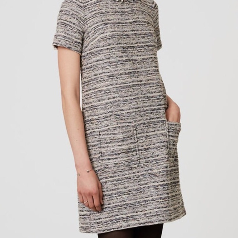 Ann Taylor LOFT tweed shift dress